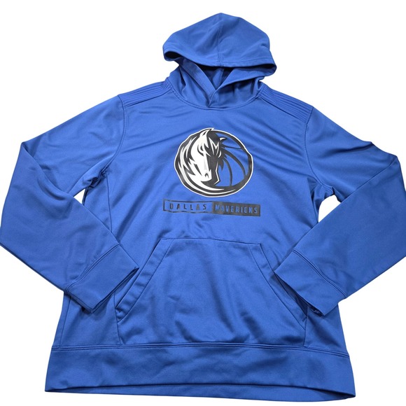 NBA Other - Dallas Mavericks Performance Hoodie Mens Large Blue NBA Sweatshirt Basketball